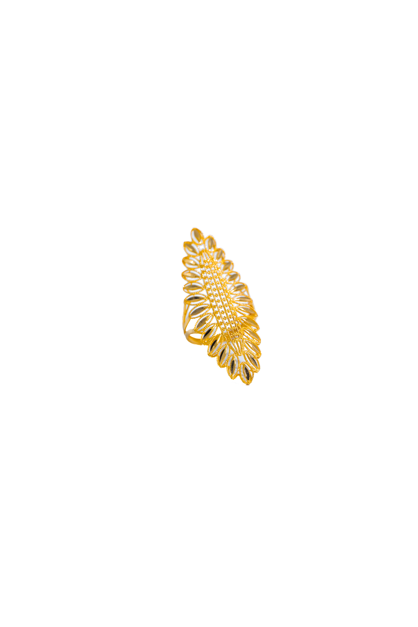 Openwork Leaf Ring