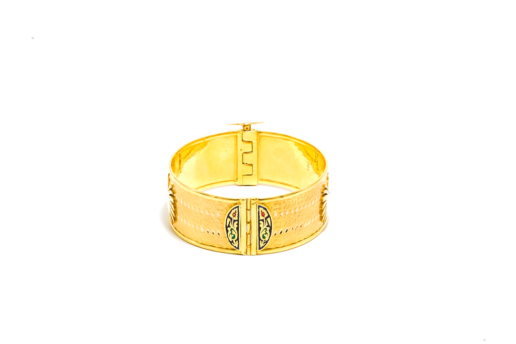 21K Gold Butterfly Bangle